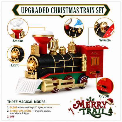 Merry Trail Christmas Train Set