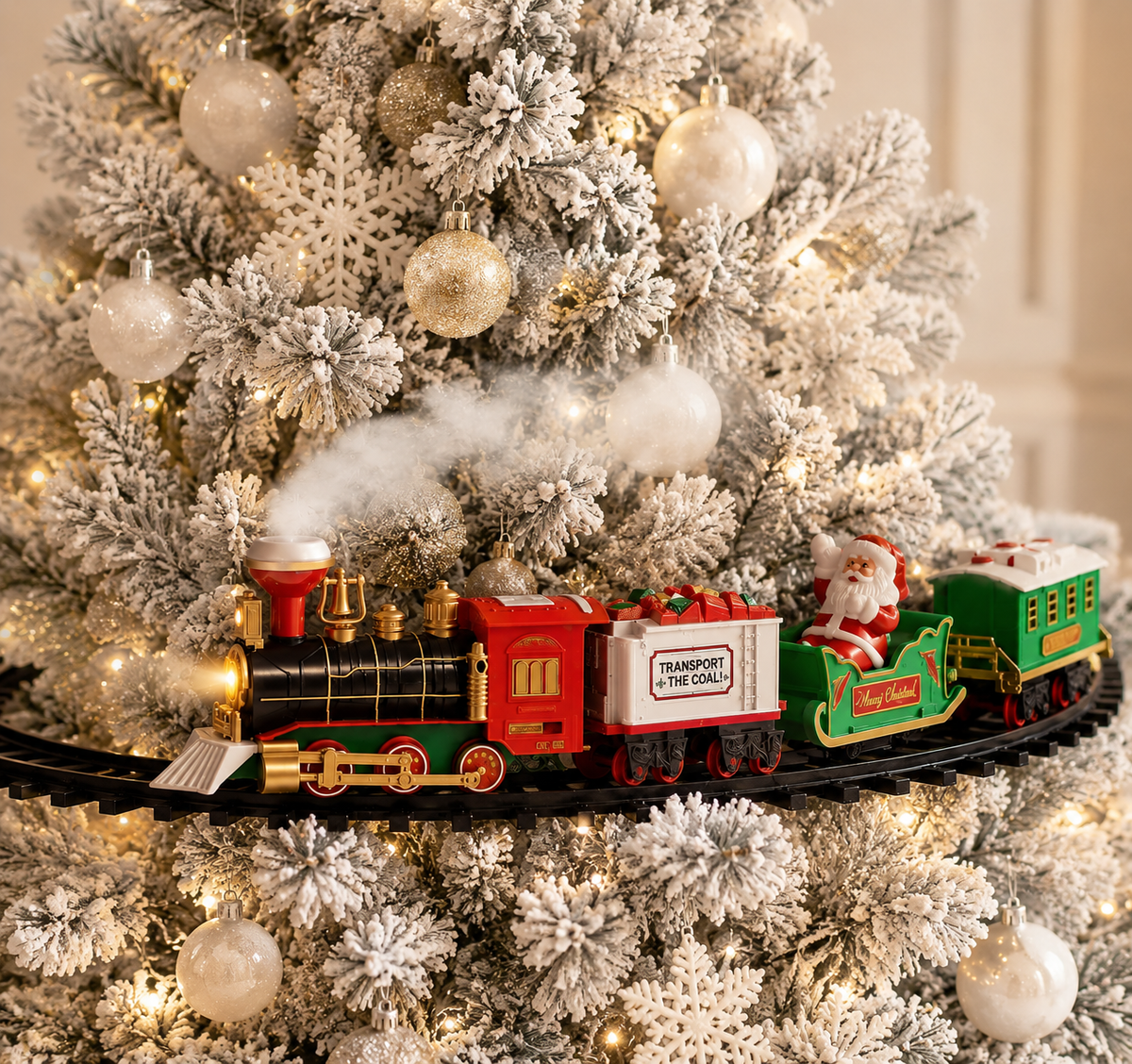 Merry Trail Christmas Train Set